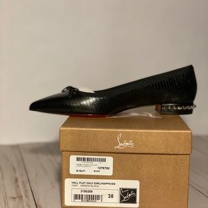 Louboutin pointed toe flat. Zarli